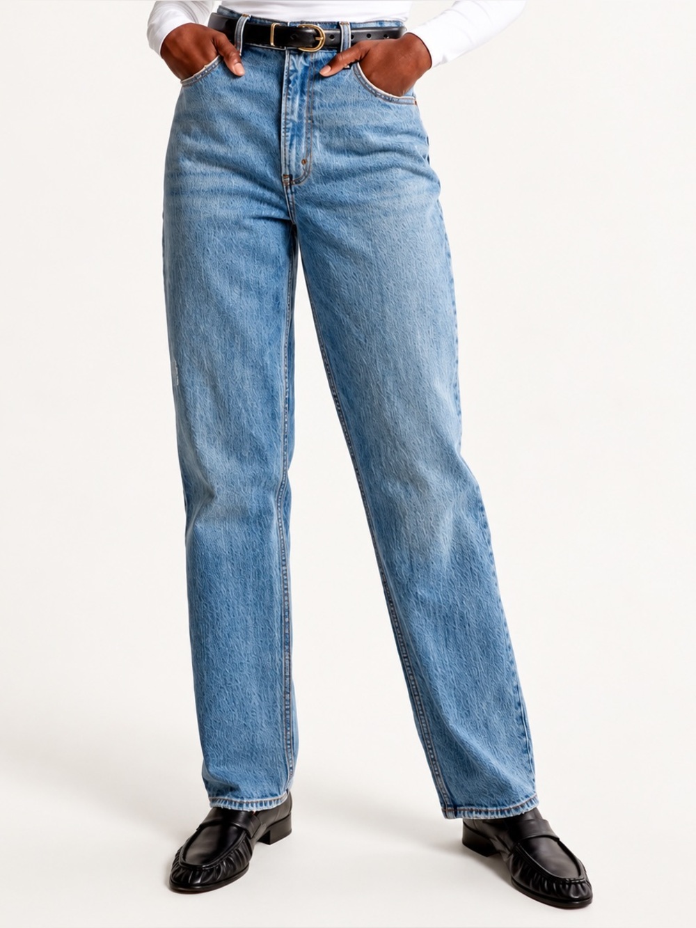 Abercrombie & Fitch Curve Love The 90’s Straight Ultra High Rise Jeans